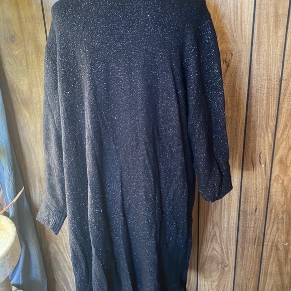 Black Sequence sweater jacket - Picture 3 of 5